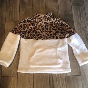Leopard print Sherpa